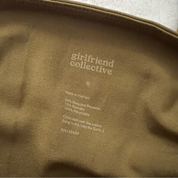 Girlfriend Collective High Waisted Leggings Olive Color Small - Picture 4 of 7